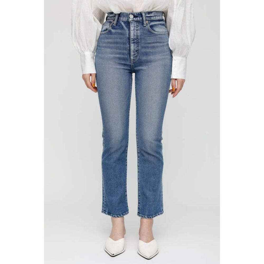 Moussy Vintage Cardeno Cropped Flared‎ Jeans Size 27